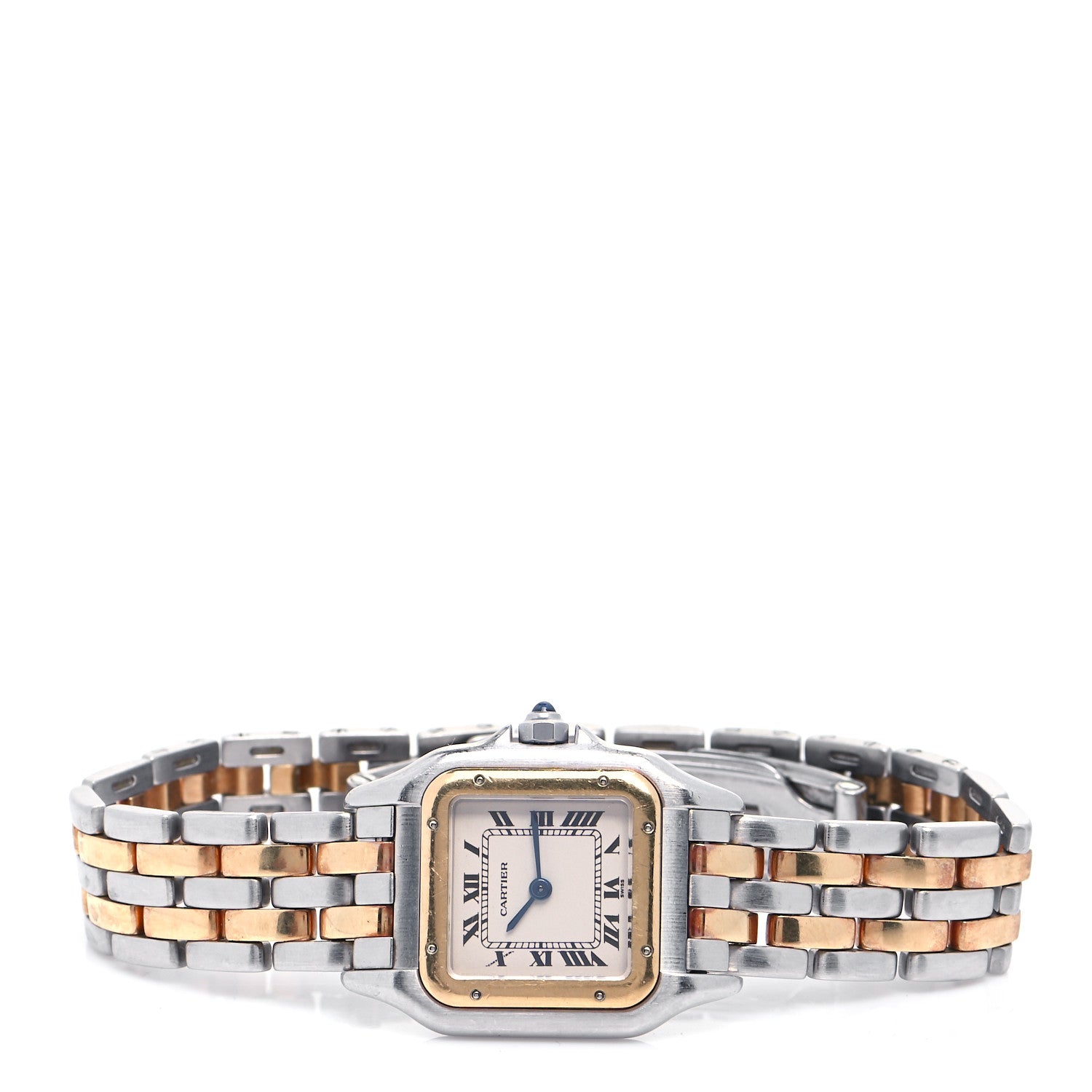 Cartier Stainless Steel 18K Yellow Gold 22mm Panthere Quartz Watch 2 of 4