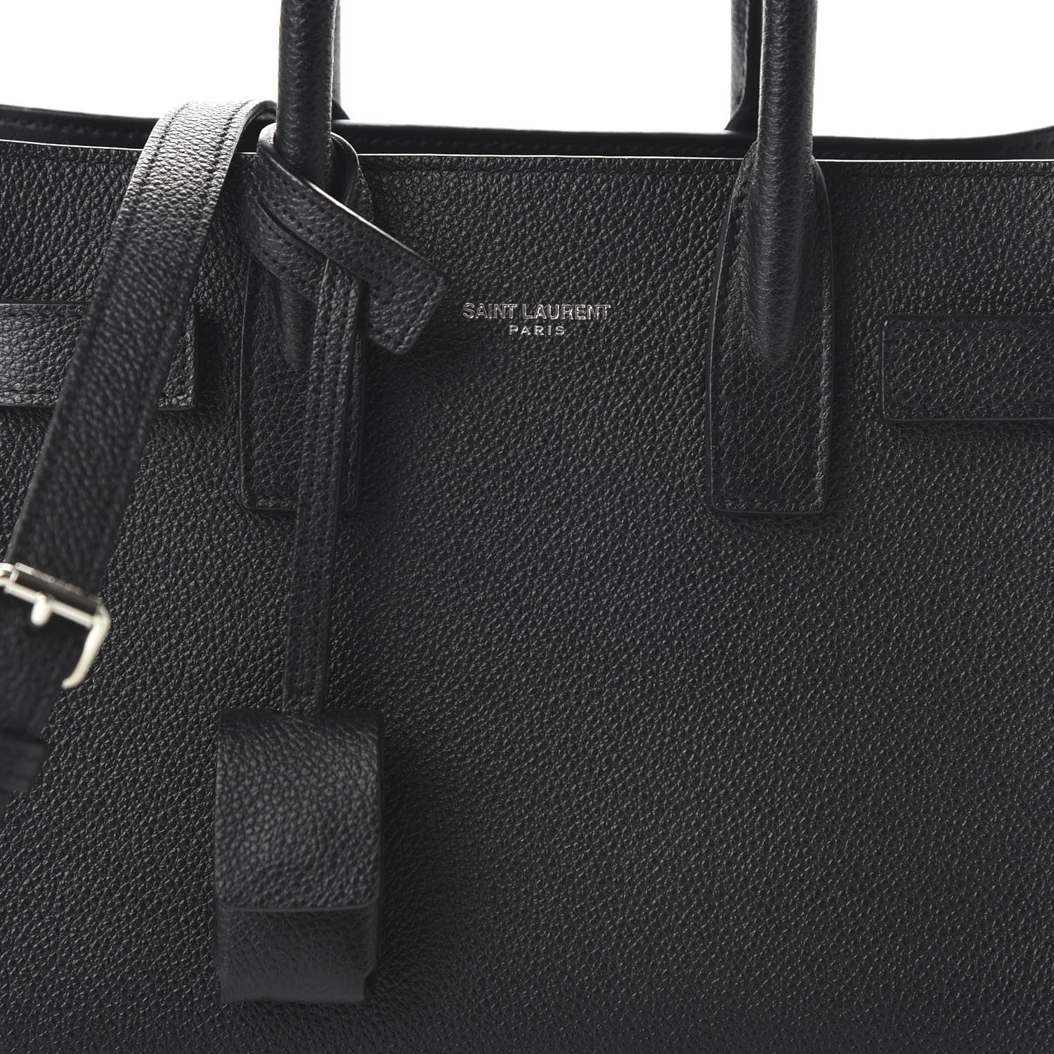 Saint Laurent Grained Calfskin Nano Sac De Jour Black 10 of 10