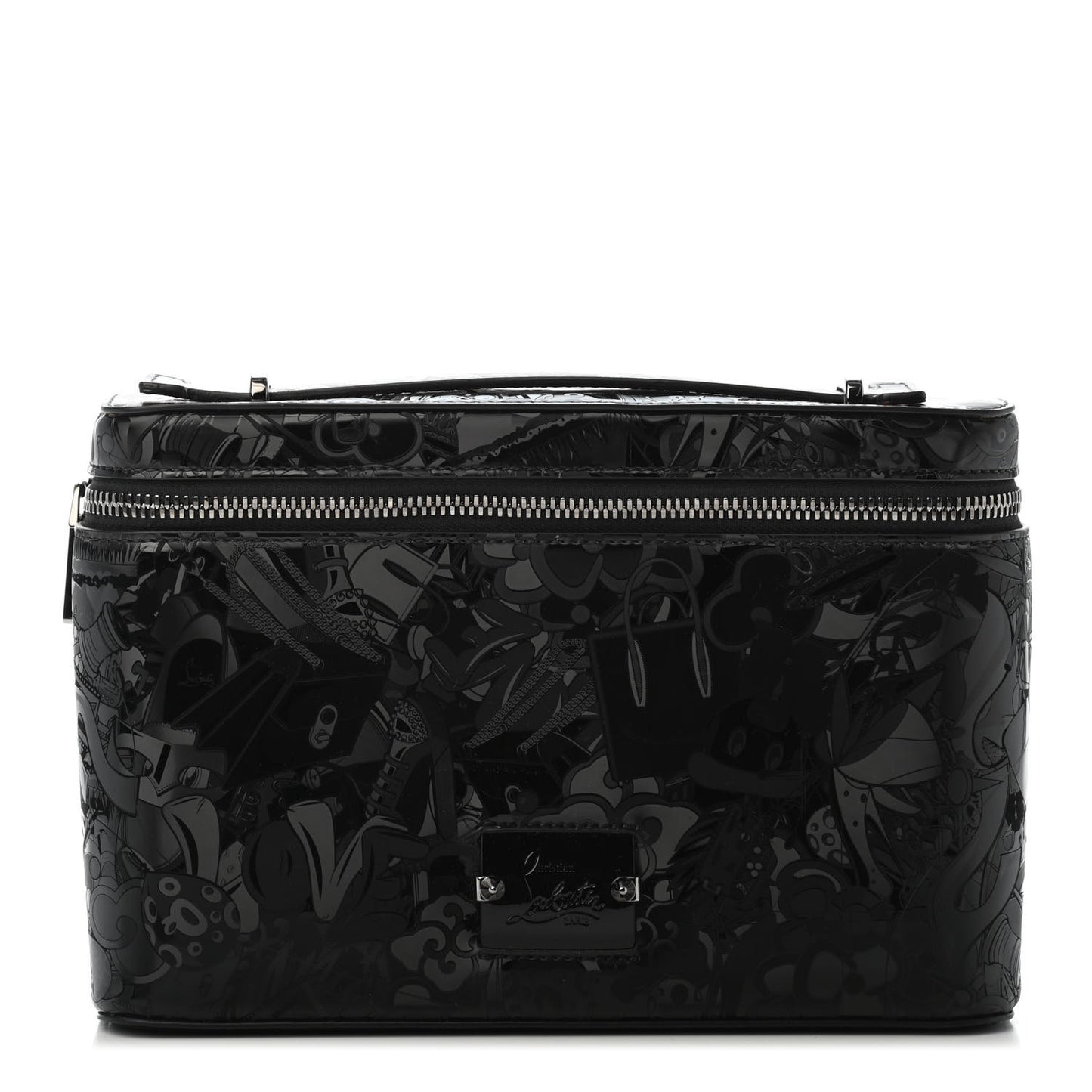 Superloubi Fabric Kypipouch Top Handle Pouch Black