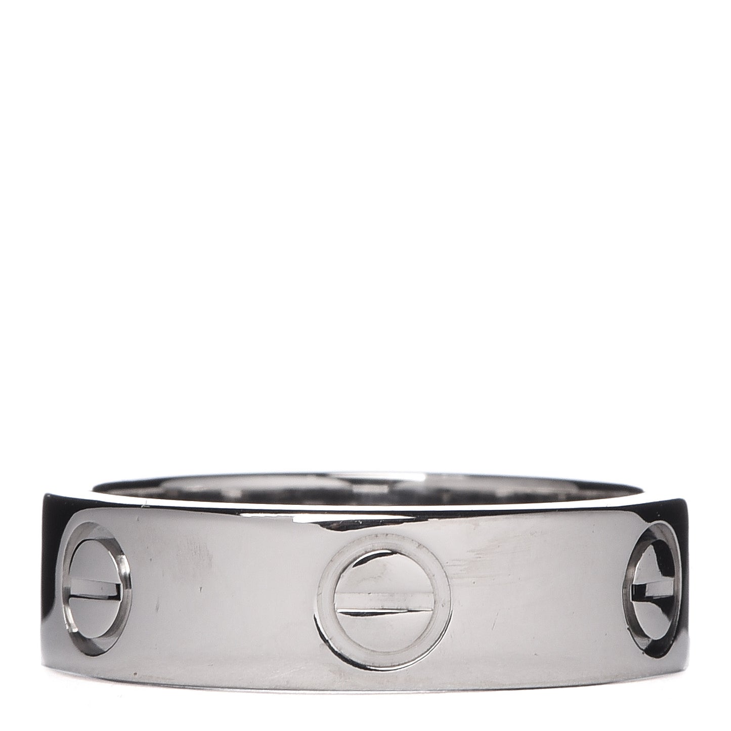 18K White Gold 5.5mm LOVE Ring 53 6.25