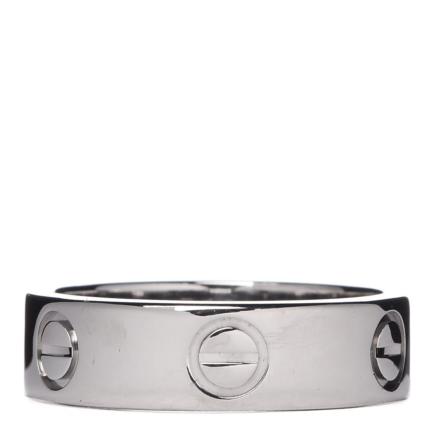 Cartier 18K White Gold 5.5mm LOVE Ring 53 6.25 3 of 4