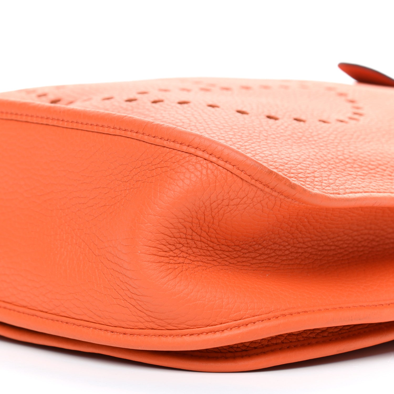Hermes Taurillon Clemence Evelyne III GM Orange 10 of 11