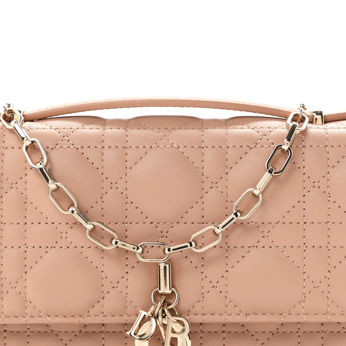 Lambskin Chain Lady My Dior Mini Chain Pouch Rose De Vents