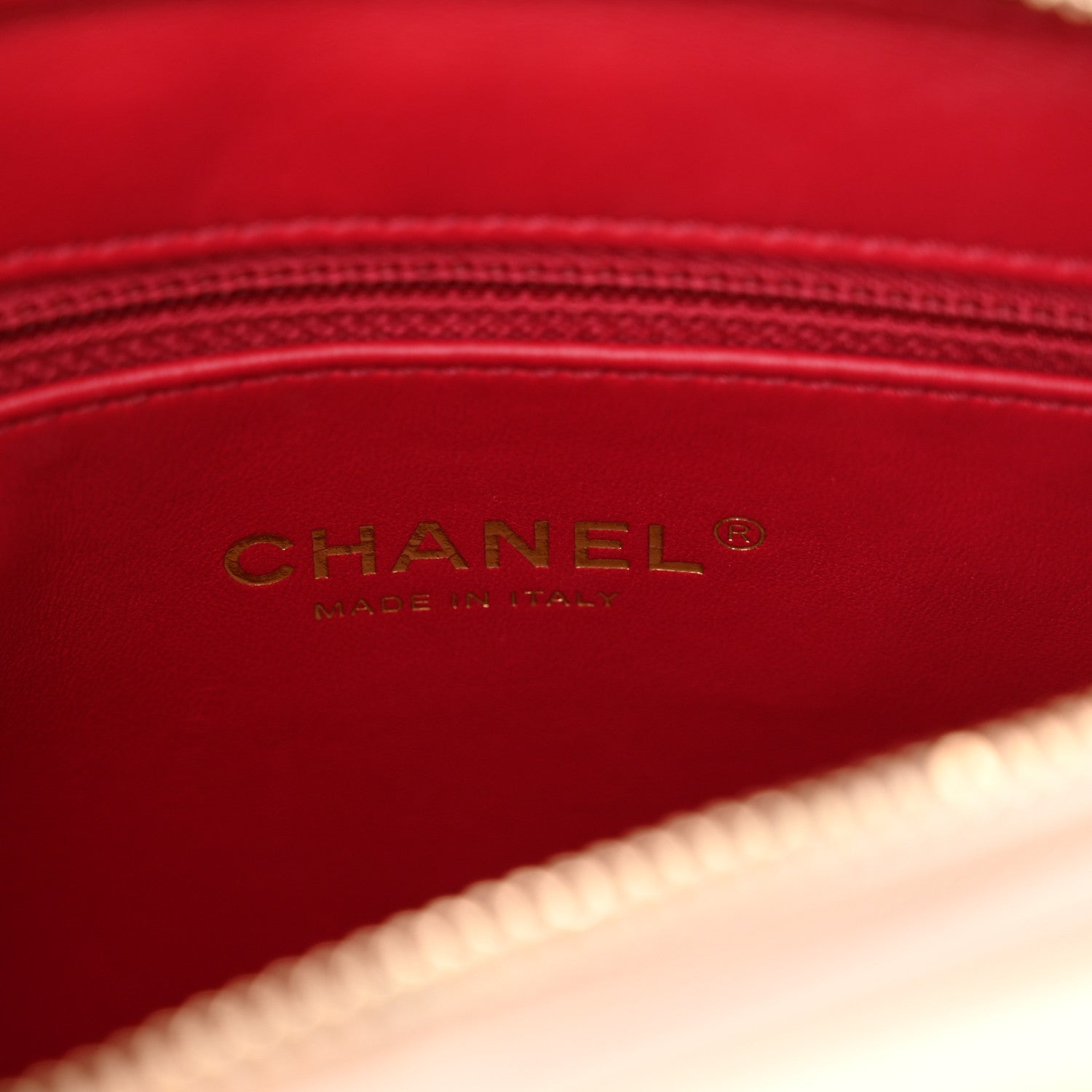 Chanel Lambskin Carry Chic Shopping Tote Beige 7 of 12