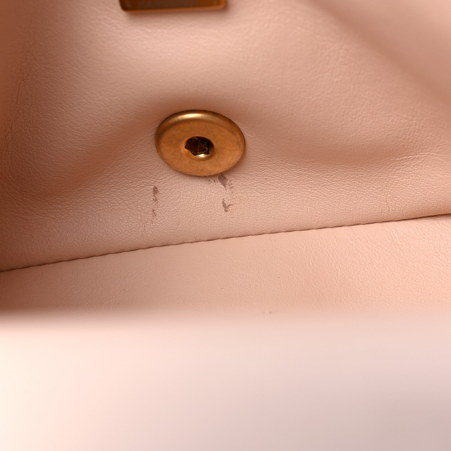 Chanel Lambskin Quilted Mini Rectangular Pearl Crush Flap Light Beige 10 of 12