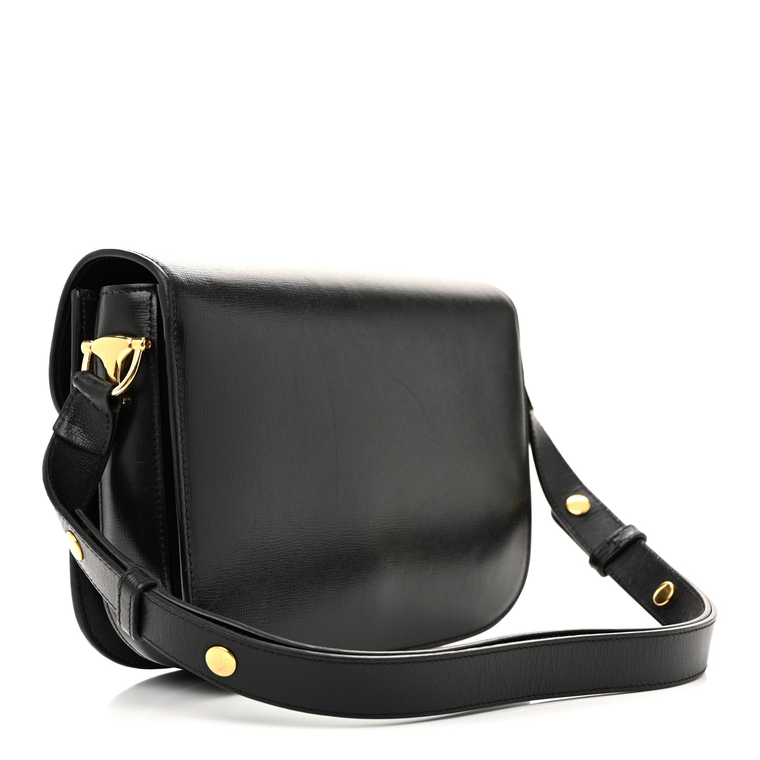 Gucci Azalea Calfskin Horsebit 1955 Shoulder Bag Black 3 of 16
