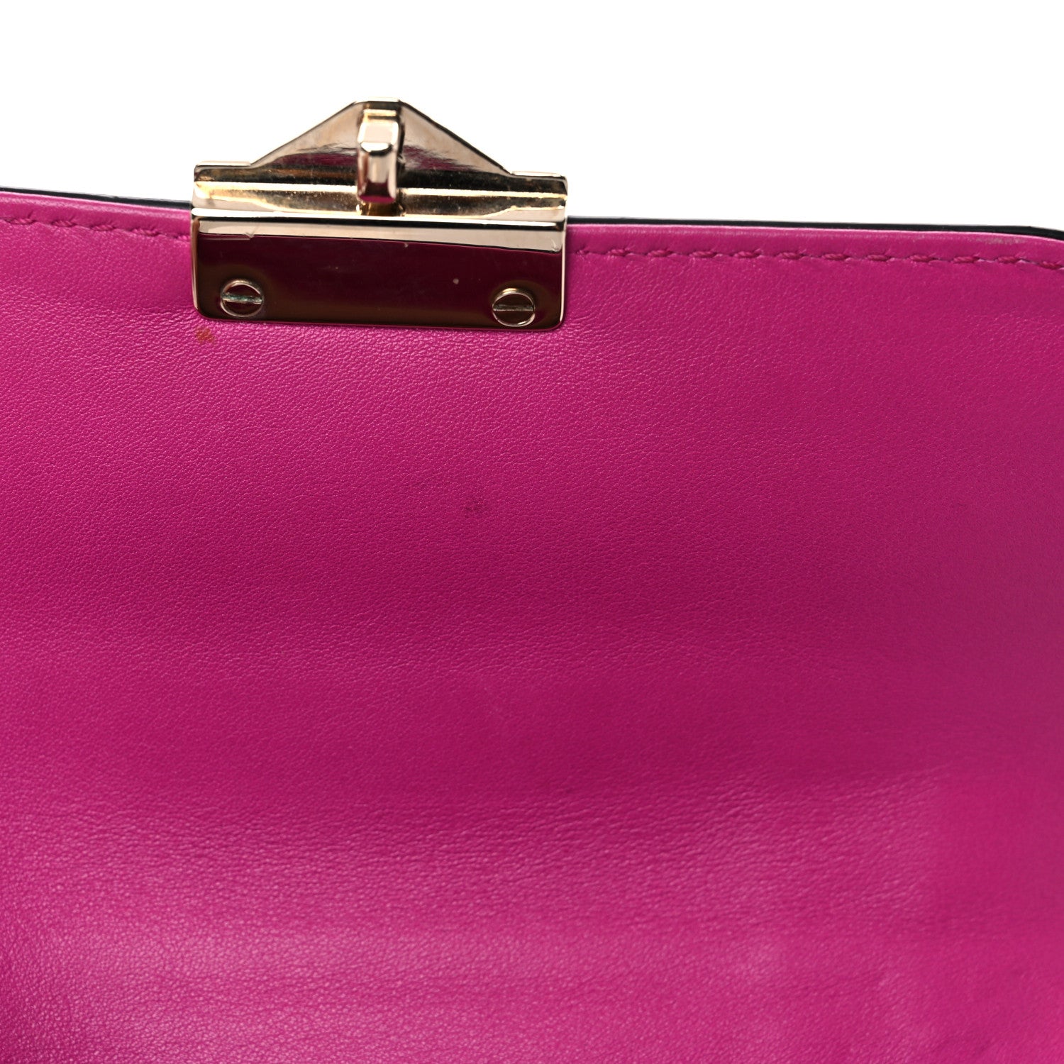 Valentino Garavani Vitello Mini Glam Lock Rockstud Flap Fuxia 11 of 14