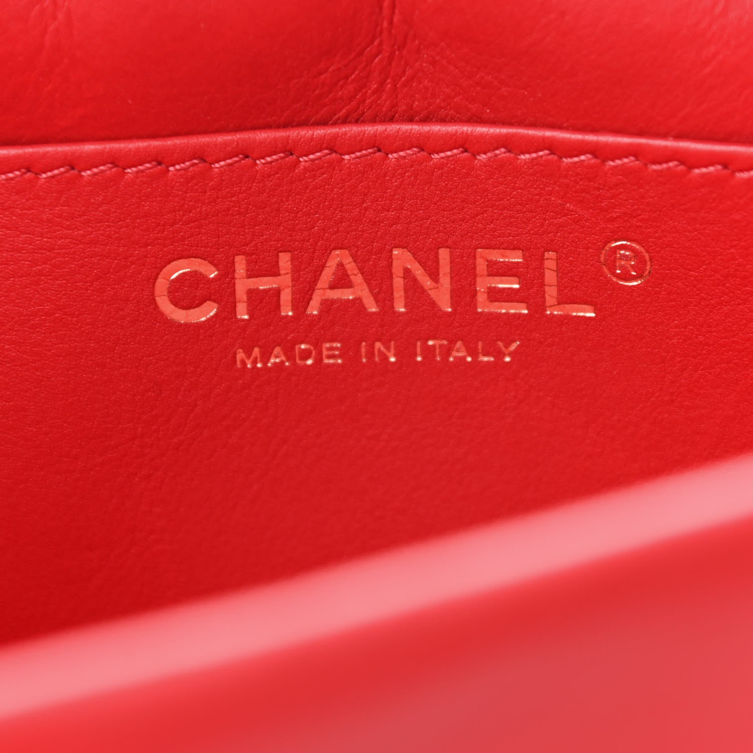 Chanel Calfskin Quilted Nailed CC Flap Bag Red 7 of 10