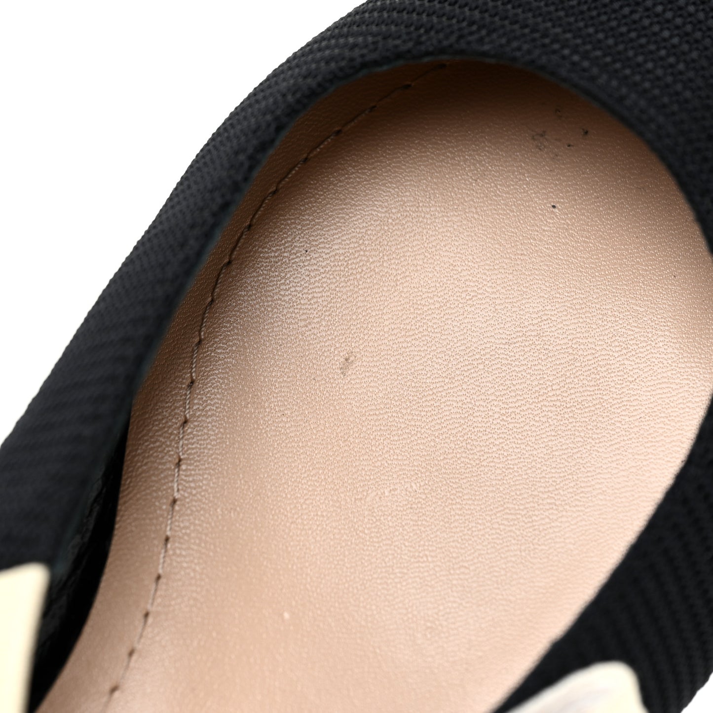 Technical Canvas Ribbon J'Adior Slingback Ballet Flats 37 Black
