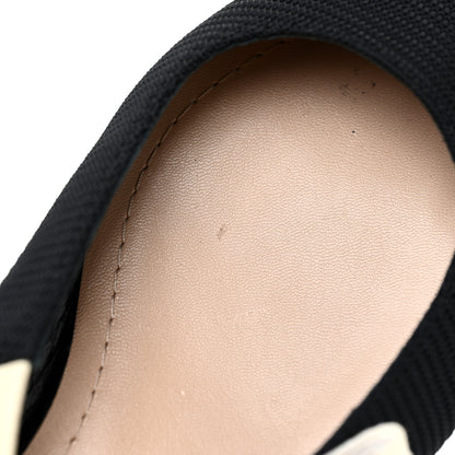 Christian Dior Technical Canvas Ribbon J'Adior Slingback Ballet Flats 37 Black 9 of 11