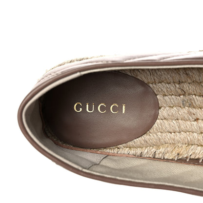 Gucci Nappa Matelasse GG Marmont Espadrilles 38 Porcelain Rose 7 of 8
