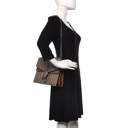 Gucci GG Supreme Monogram Medium Dionysus Shoulder Bag Taupe 2 of 15