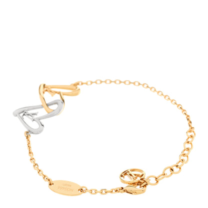 Louis Vuitton Metal Fall in Love Bracelet Gold Silver 2 of 4