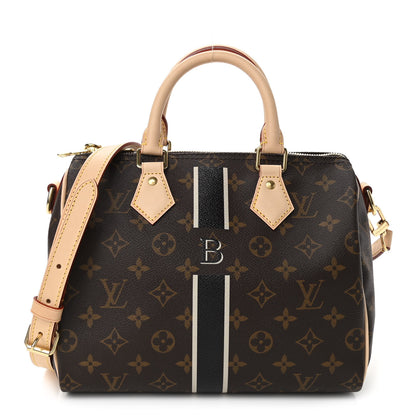 Louis Vuitton Monogram My LV Heritage Speedy Bandouliere 25 Black White 1 of 9