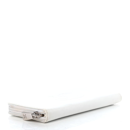 Chanel Caviar Timeless CC Large Gusset Zip Around Wallet White 4 of 9