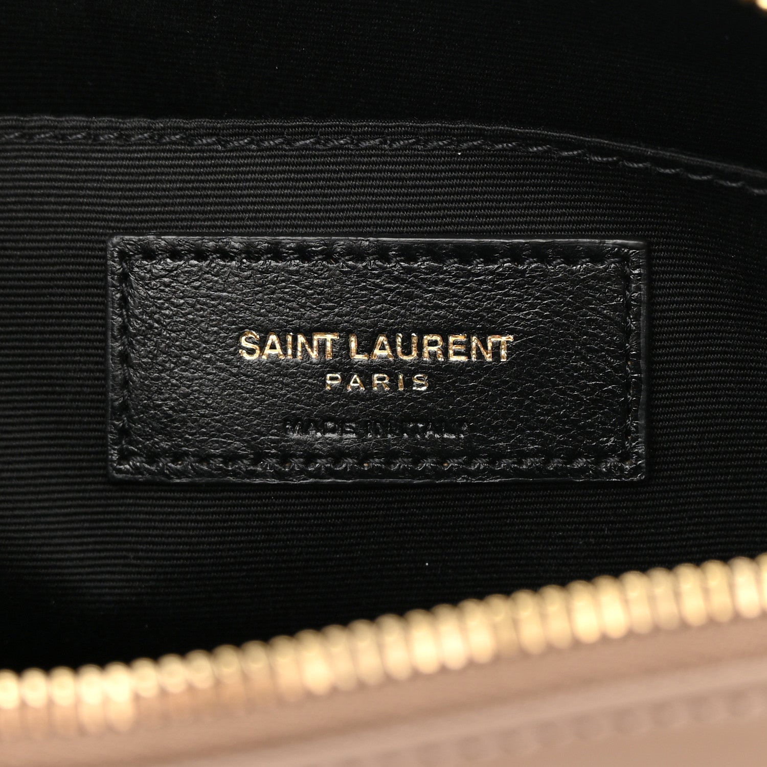 Saint Laurent Calfskin Matelasse Monogram Lou Camera Bag Taupe 6 of 13