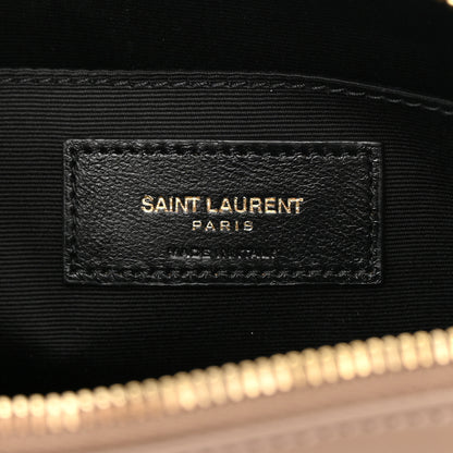 Saint Laurent Calfskin Matelasse Monogram Lou Camera Bag Taupe 6 of 13