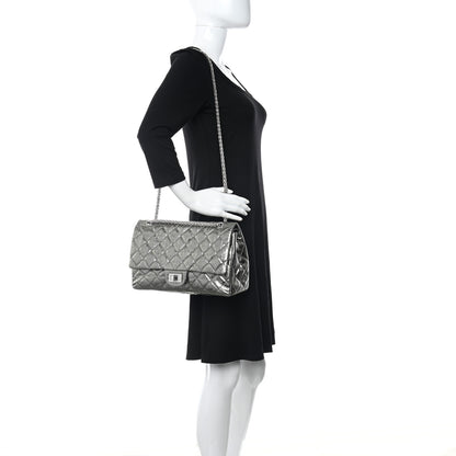 Chanel Metallic Aged Calfskin Quilted 2.55 Reissue 227 Flap Vert Fonce 2 of 11