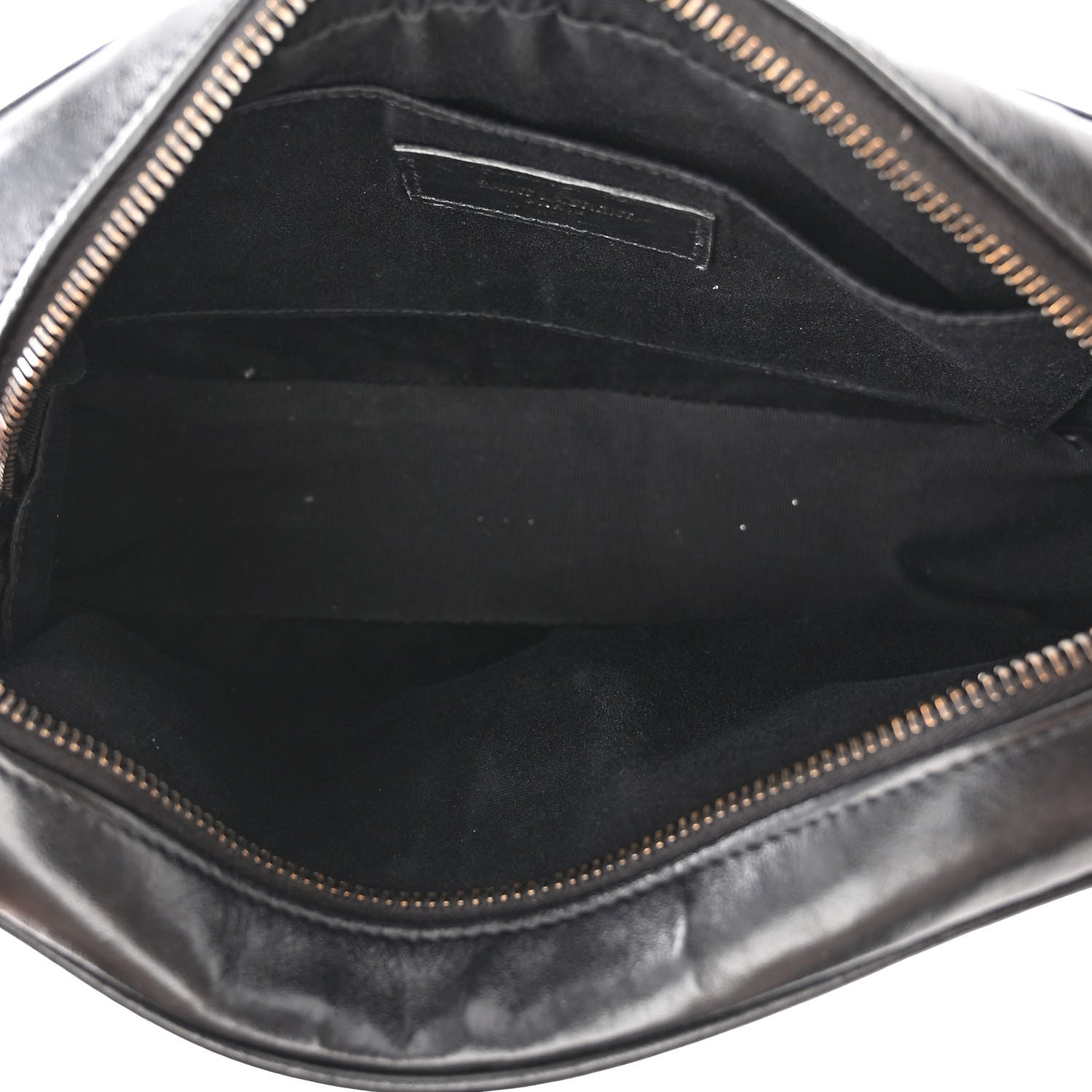 Saint Laurent Calfskin Matelasse Monogram Monochrome Lou Camera Bag Black 4 of 10