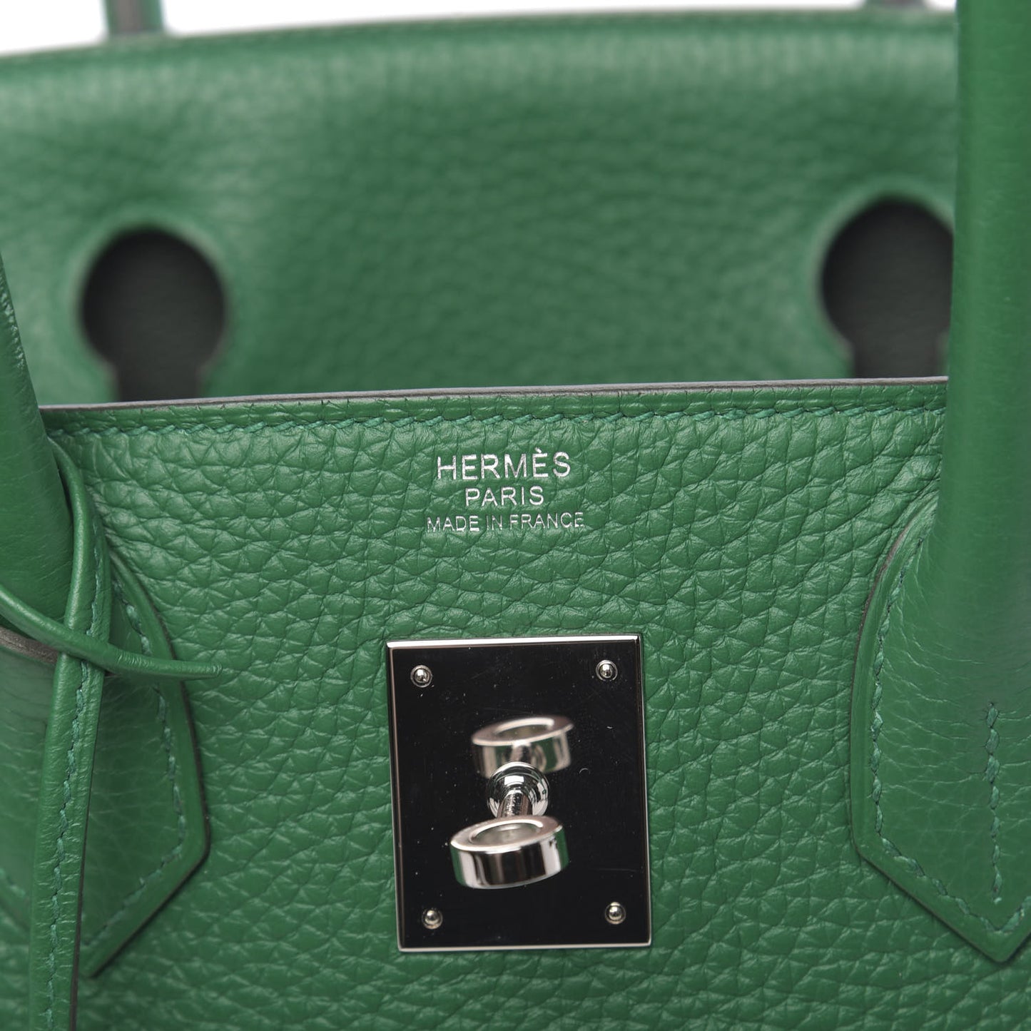 Taurillon Clemence Birkin 30 Vert Vertigo