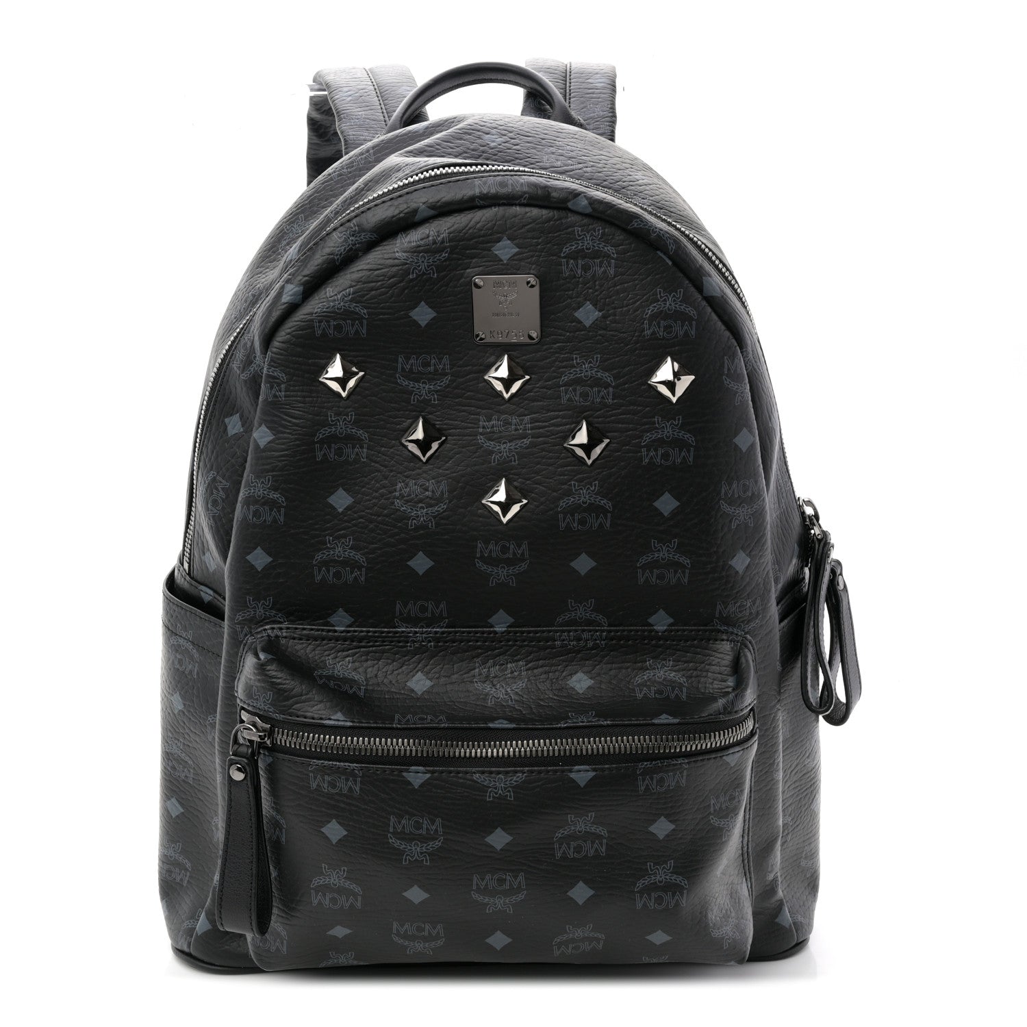 MCM Visetos Medium Sprinkle Stud Stark Backpack Black 1 of 11