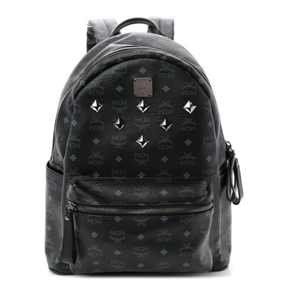 MCM Visetos Medium Sprinkle Stud Stark Backpack Black 1 of 11