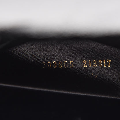 Saint Laurent Textured Patent Monogram Large Belle De Jour Clutch Black 10 of 10