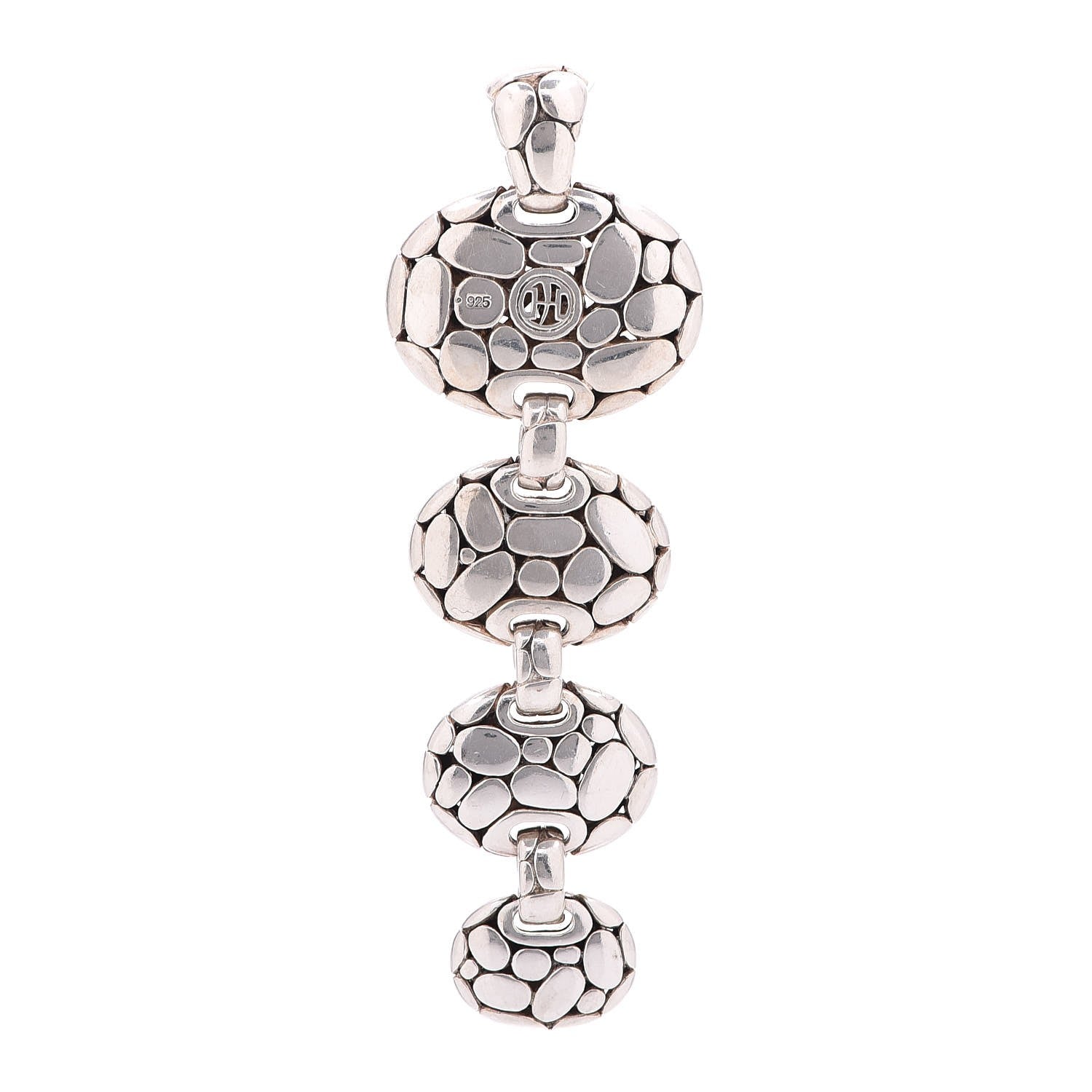 John Hardy Sterling Silver Kali Pebble Graduated Pendant 3 of 4