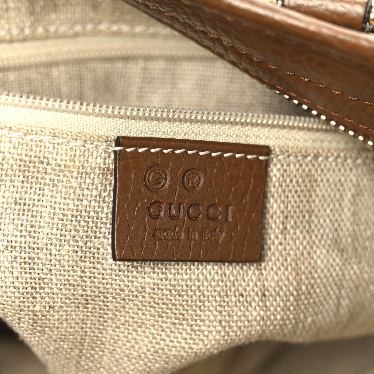 Gucci Monogram Small Bree Tote Beige Tabacco 6 of 11