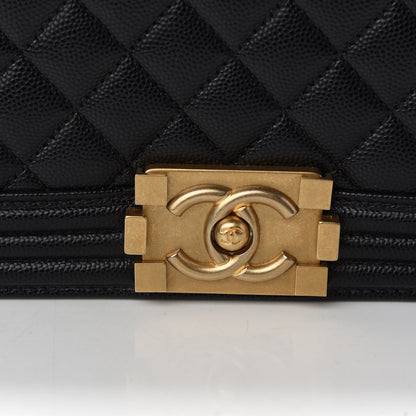 Chanel Caviar Quilted New Medium Boy Flap Black 12 of 15