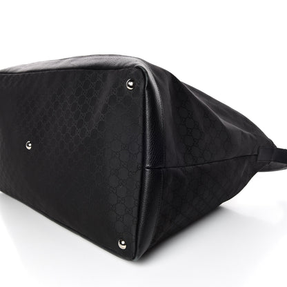 Gucci Nylon Monogram Travel Hobo Black 6 of 13