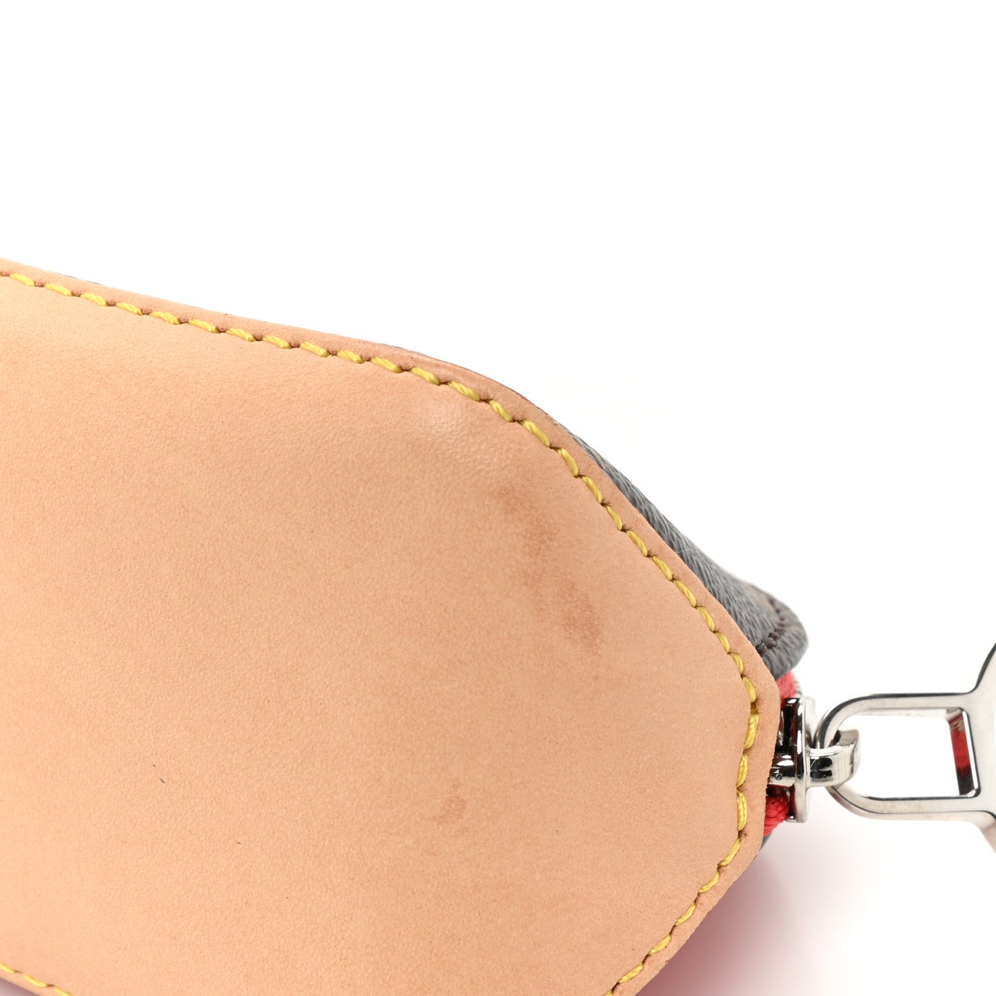 Monogram Elizabeth Pencil Pouch Red