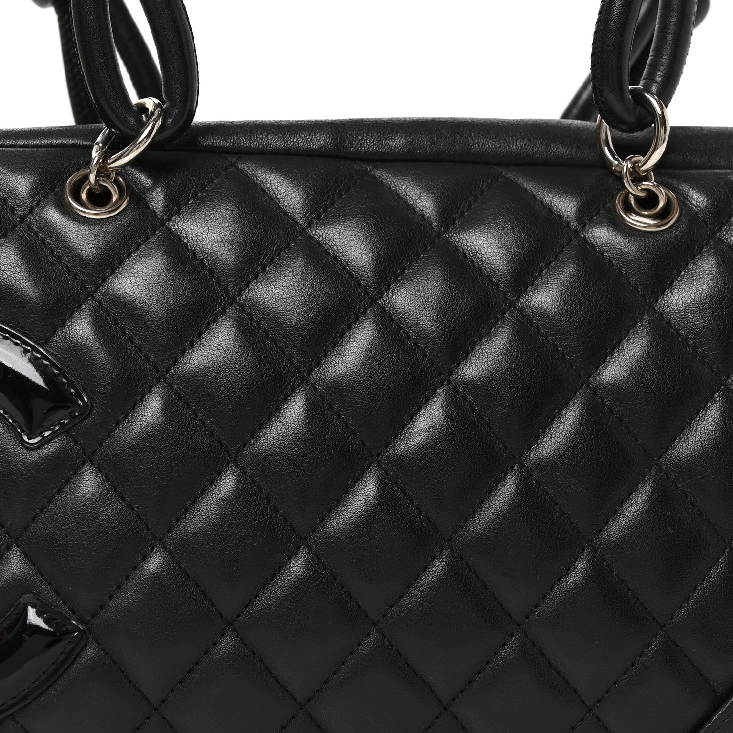 Chanel Calfskin Quilted Large Cambon Bowler Black 8 of 11
