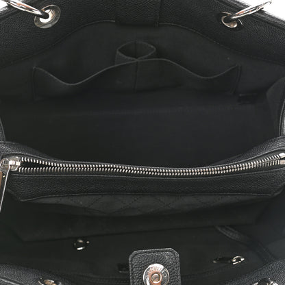 Chanel Caviar Stitched Shopping Tote Black 5 of 10