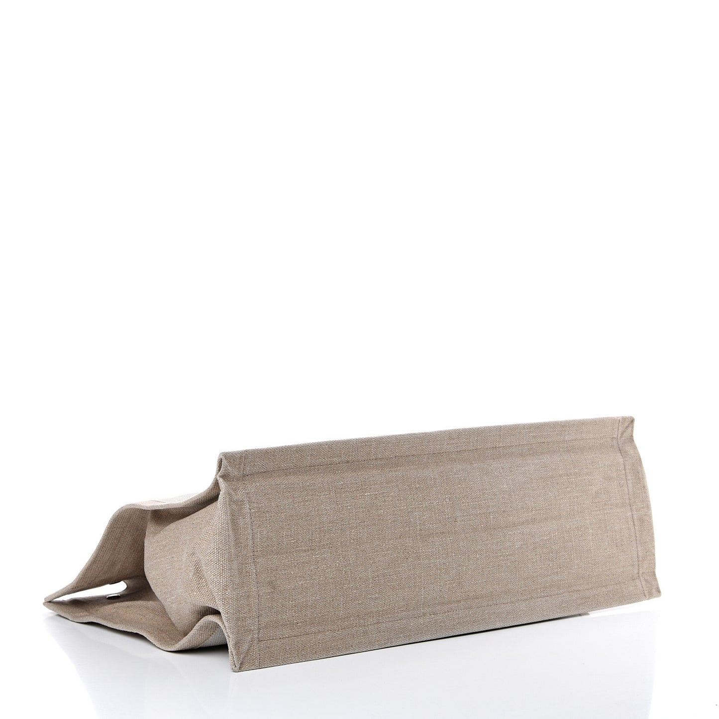 Linen Calfskin Rive Gauche Tote Optic White