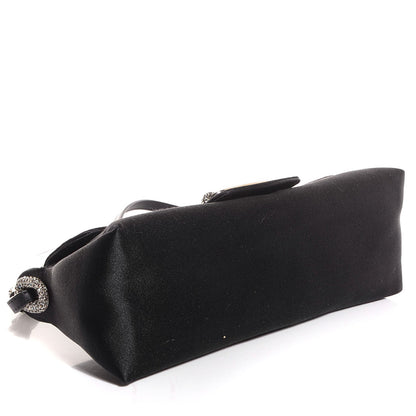 Jimmy Choo Satin Swarovski Crystal Tulita Evening Bag Black 5 of 8
