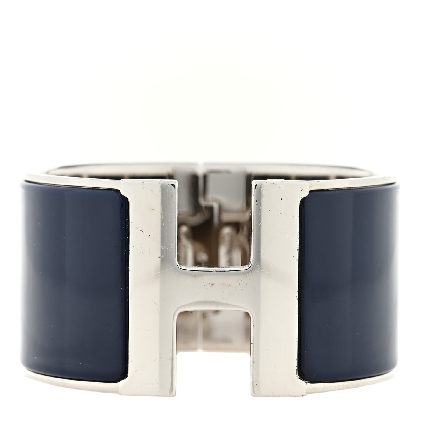 Enamel Extra Wide Clic Clac H Bracelet PM Belu Nuit