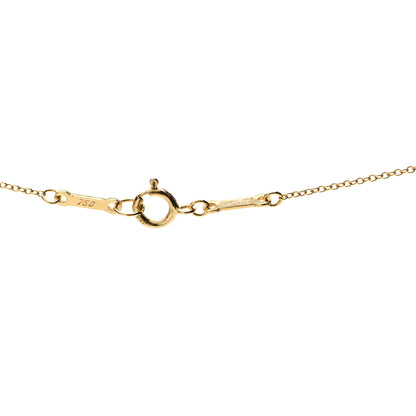 Tiffany 18K Yellow Gold Elsa Peretti Open Tear Drop Pendant Necklace 5 of 5