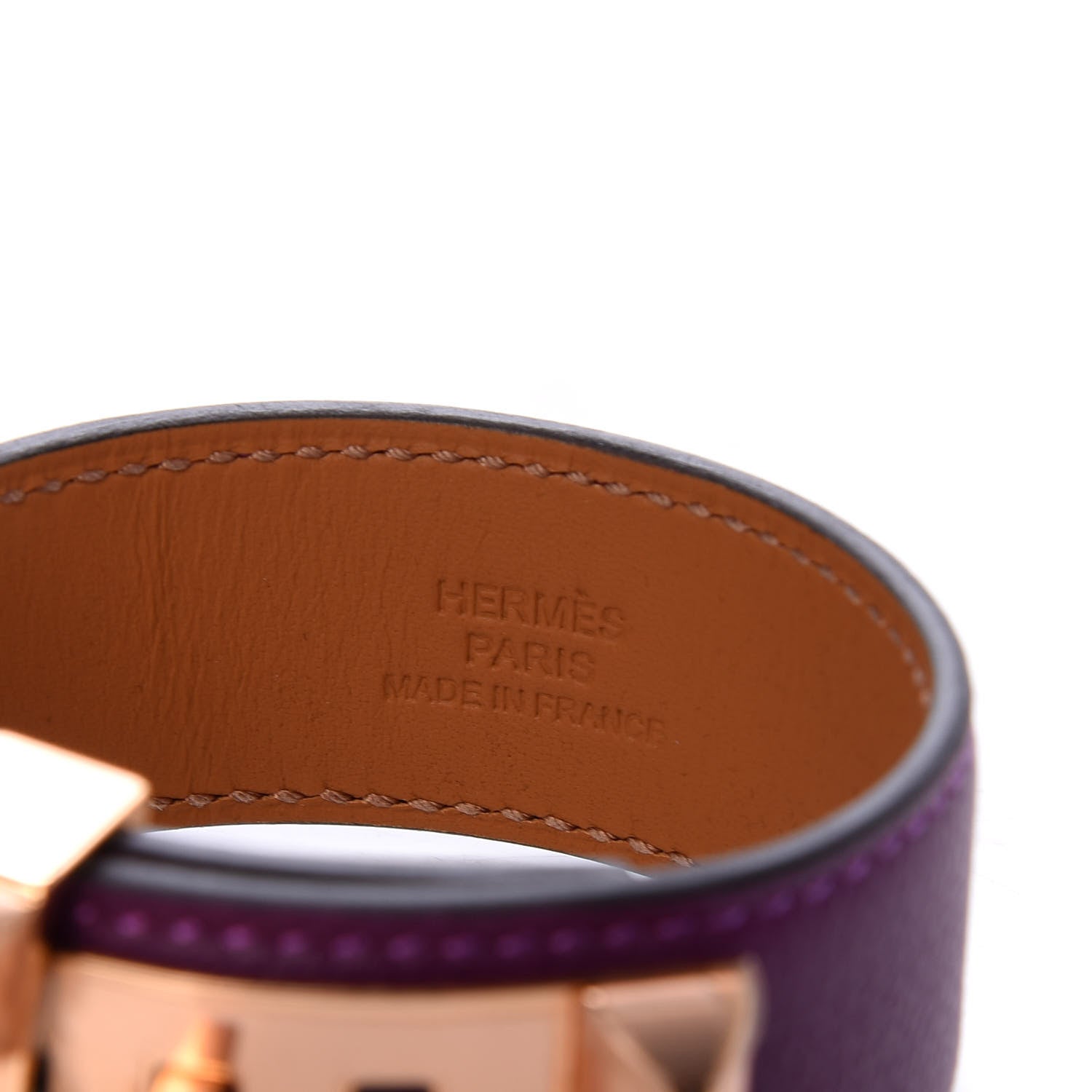 Hermes Evercolor Collier de Chien CDC Bracelet T2 Anemone 5 of 7