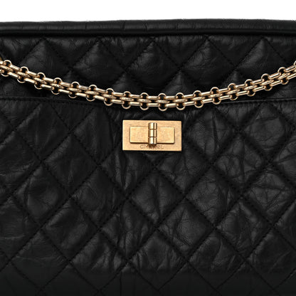 Chanel Aged Calfskin Quilted Medium Reissue Camera Case Black 8 of 10