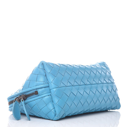 Bottega Veneta Nappa Intrecciato Cosmetic Case Turquoise 4 of 10