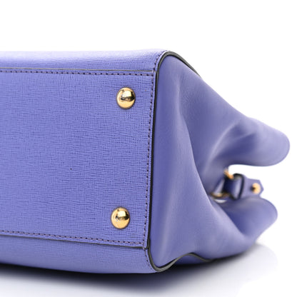 Fendi Vitello Elite Petite 2Jours Tote Viola Cassis 10 of 11