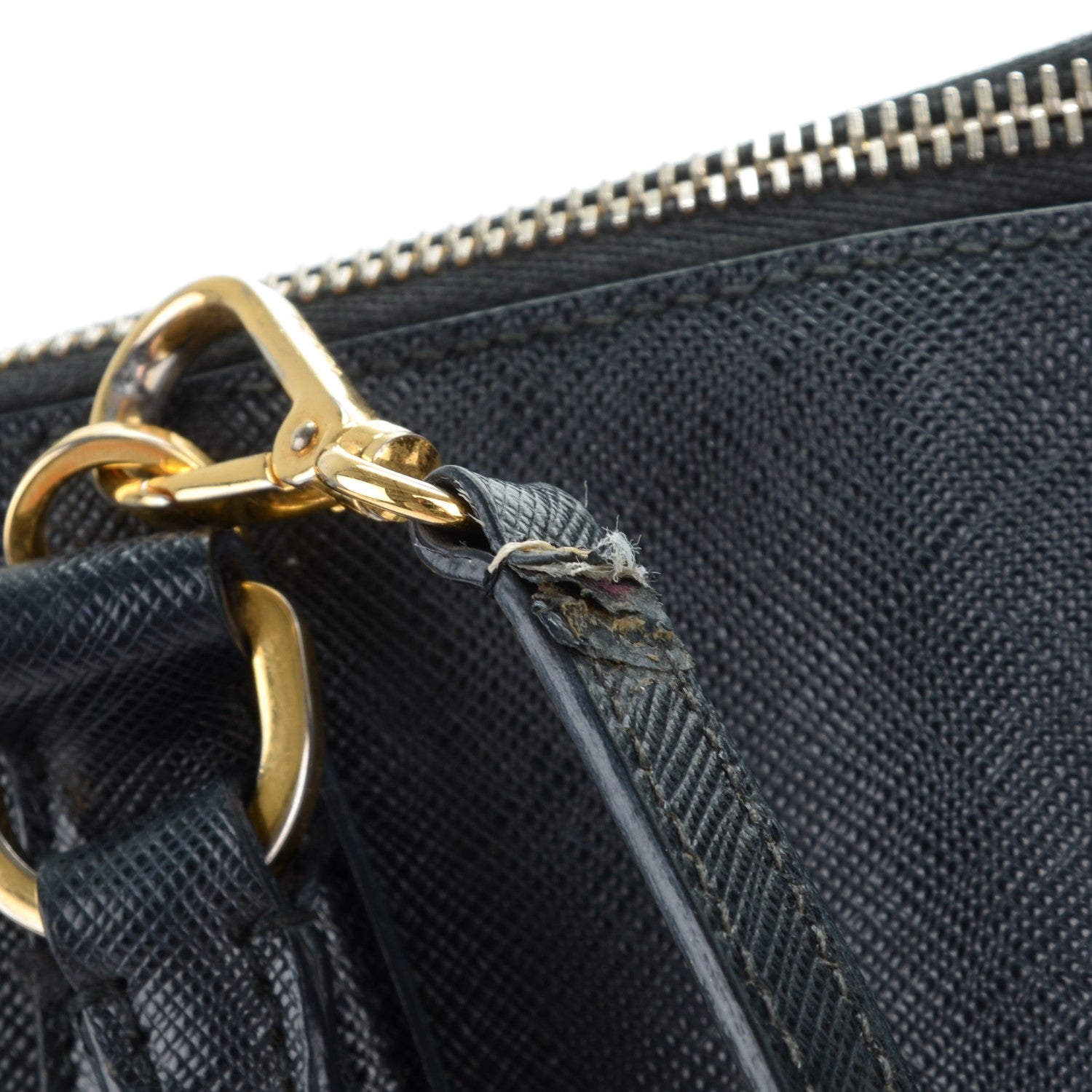 Prada Saffiano Lux Medium Promenade Tote Black 9 of 10