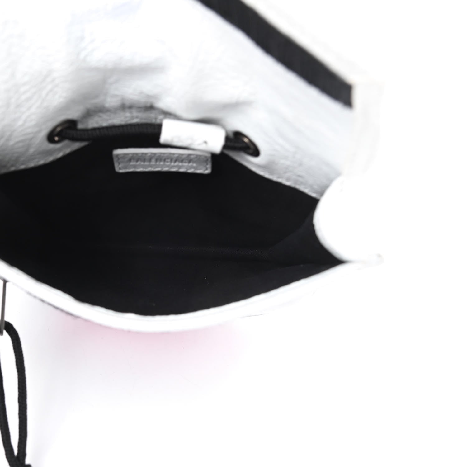 Balenciaga Agneau Arena Graffiti All Over Small Explorer Pouch with Strap White Multicolor 5 of 12