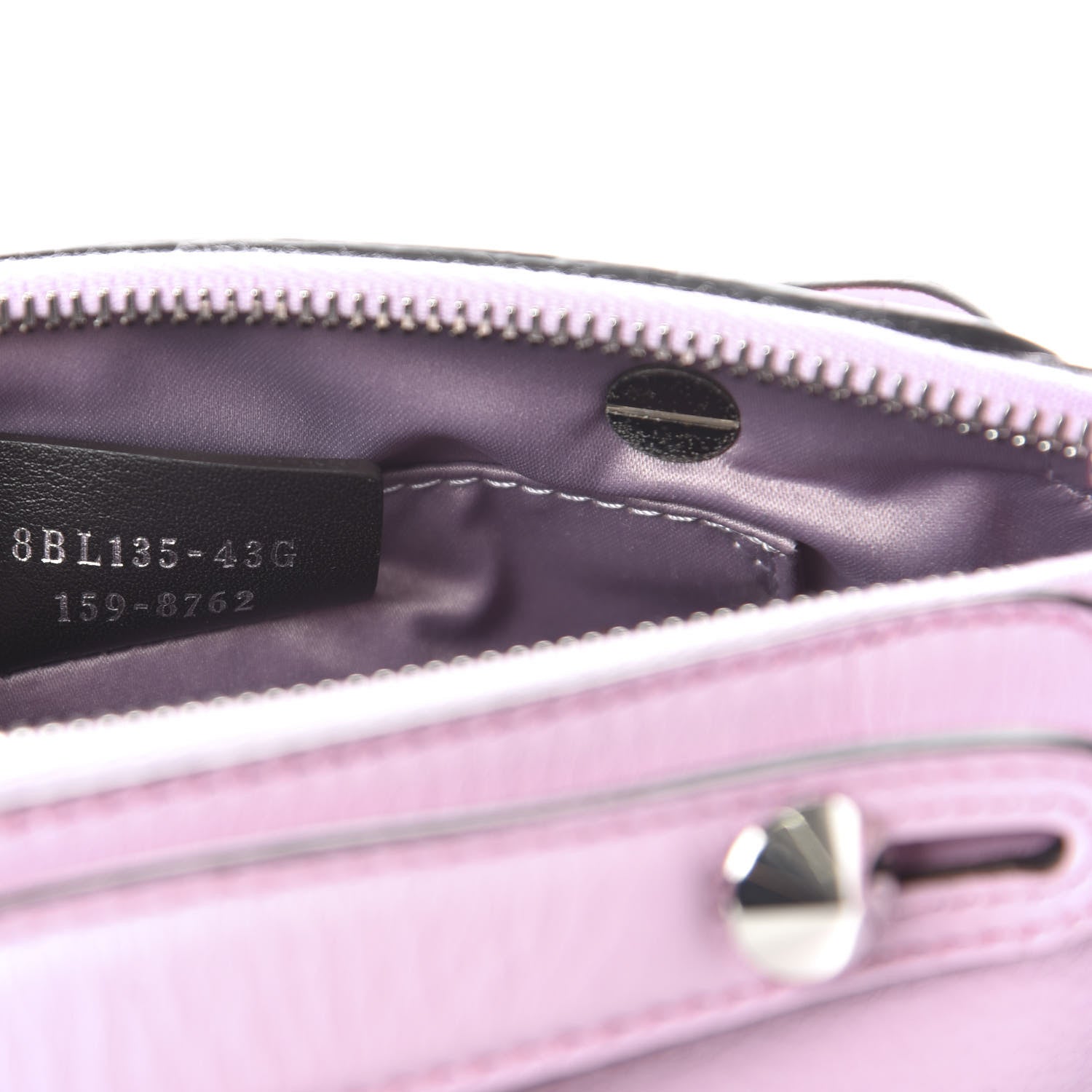 Fendi Vitello Dolce Crystal Croc Tail Mini By The Way Boston Bag Lavanda 9 of 11