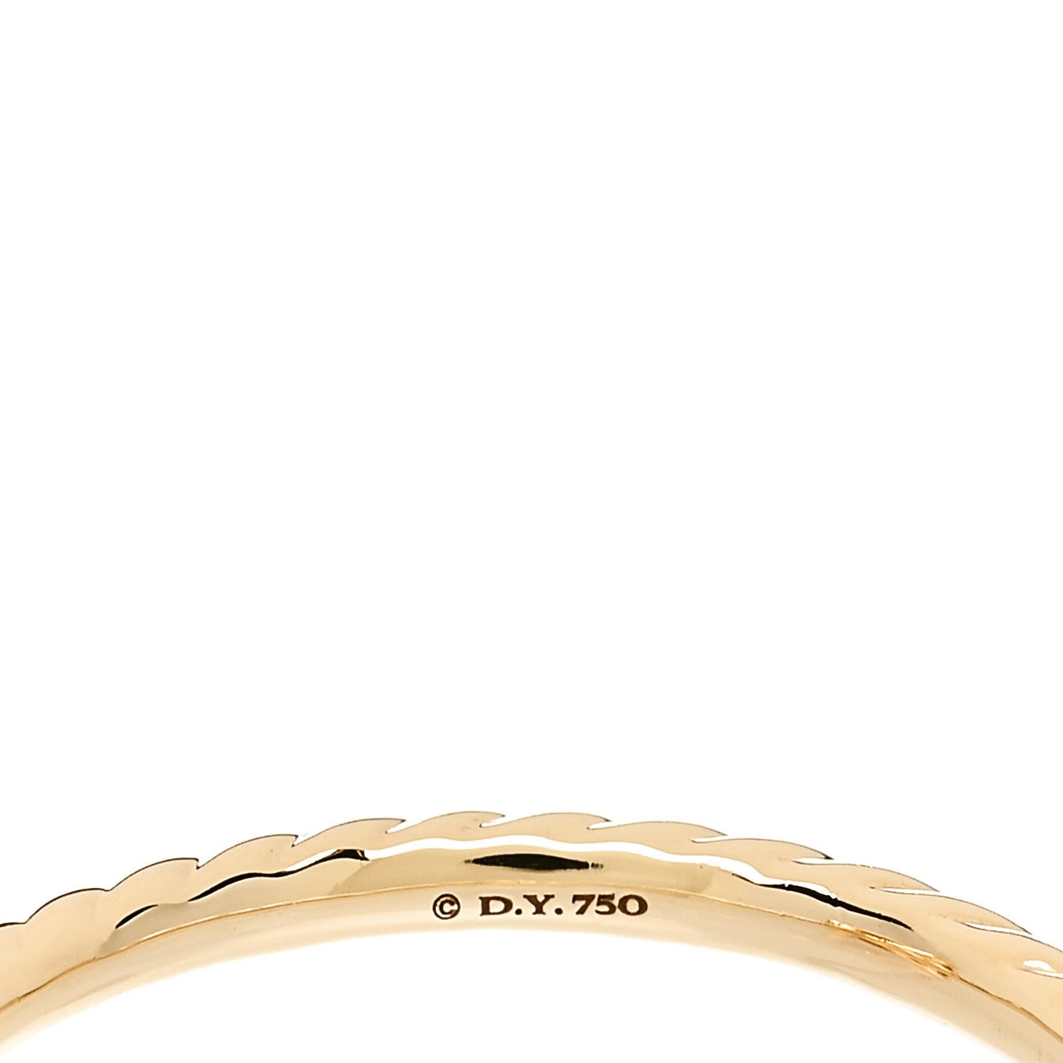 David Yurman 18K Yellow Gold Diamond Citrine 7mm Chatelaine Ring 52 6 5 of 7