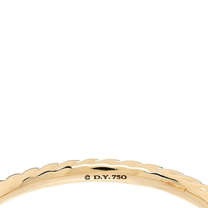 David Yurman 18K Yellow Gold Diamond Citrine 7mm Chatelaine Ring 52 6 5 of 7