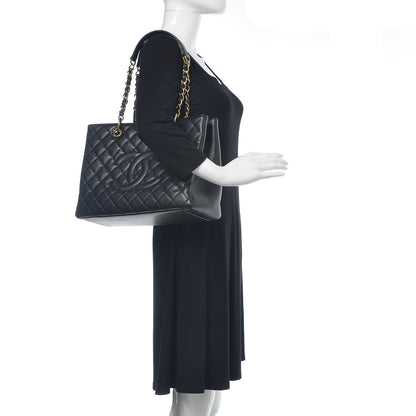 Chanel Caviar Quilted Grand Shopping Tote GST Black 2 of 11