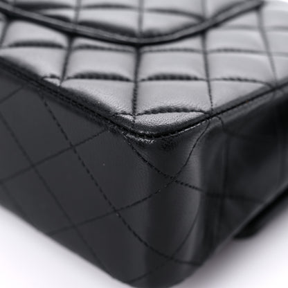 Chanel Lambskin Quilted Medium Double Flap Black 11 of 16