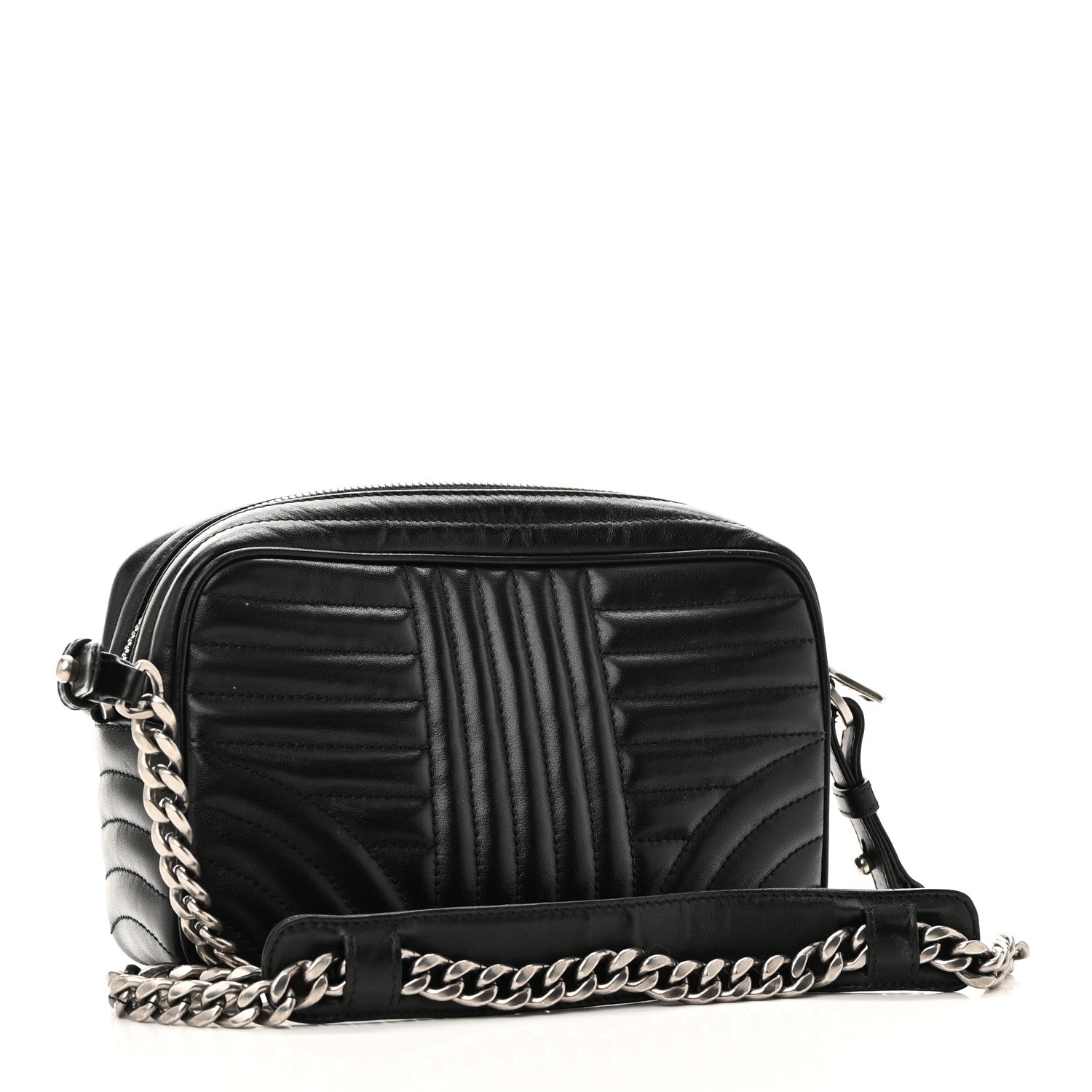 Prada Soft Calfskin Diagramme Camera Bag Black 3 of 10